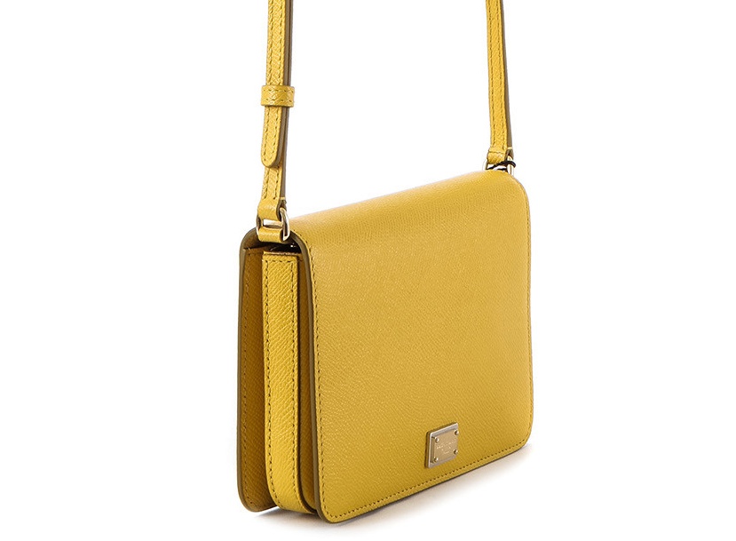 Dolce & Gabbana Logo Details Satchel In Yellow