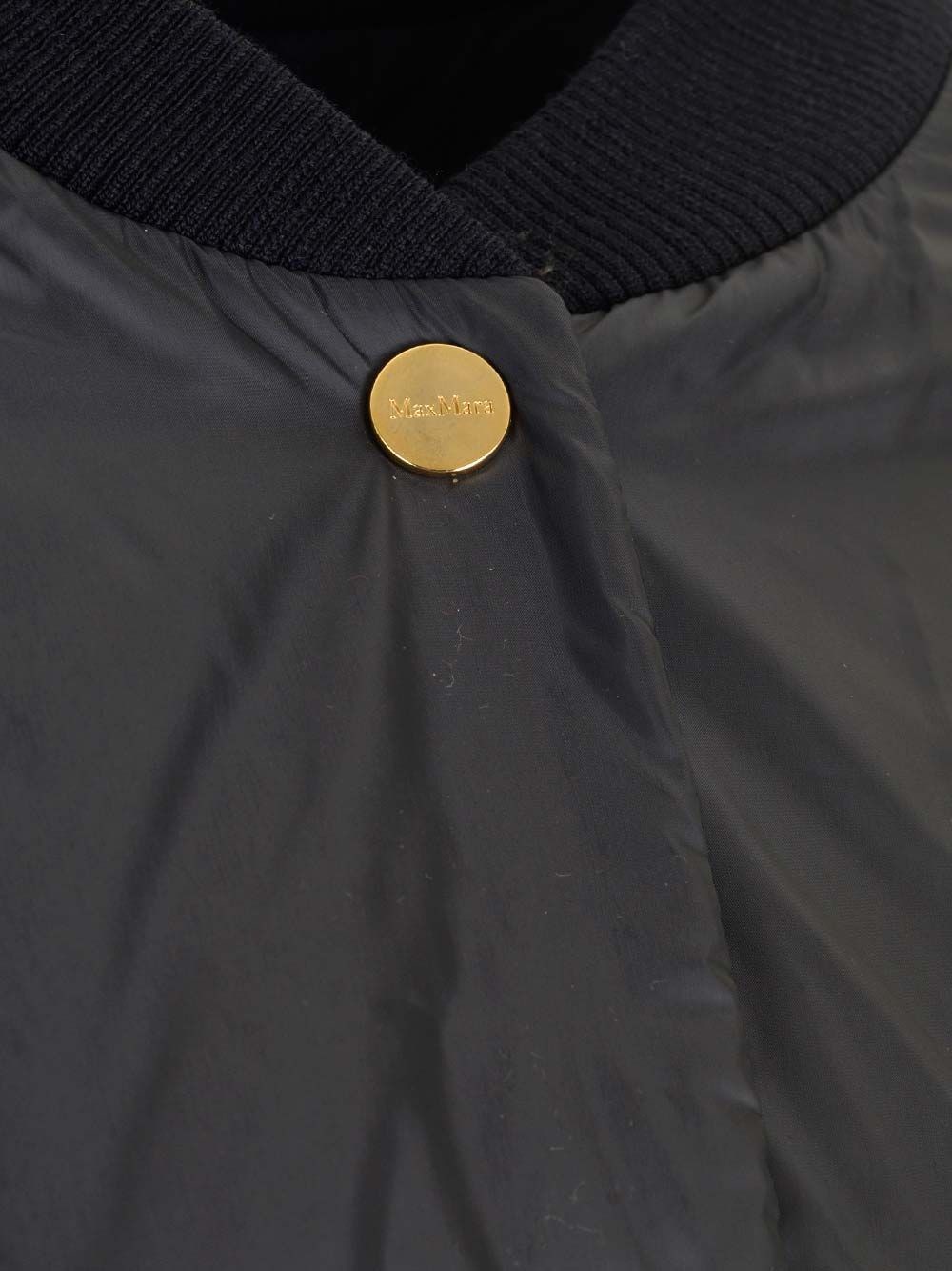 Max Mara Double-sided Casual Jacket In Black