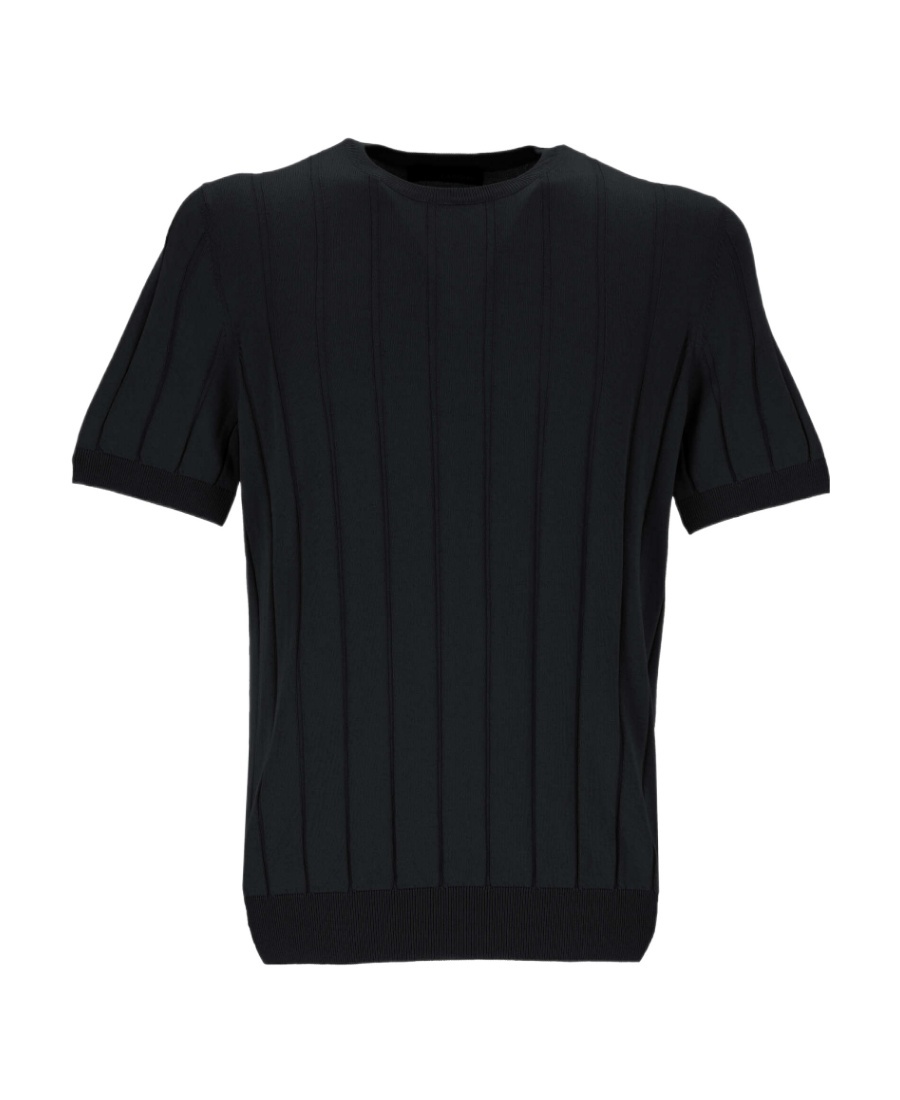 Lardini Ribbed-knit Cotton T-shirt
