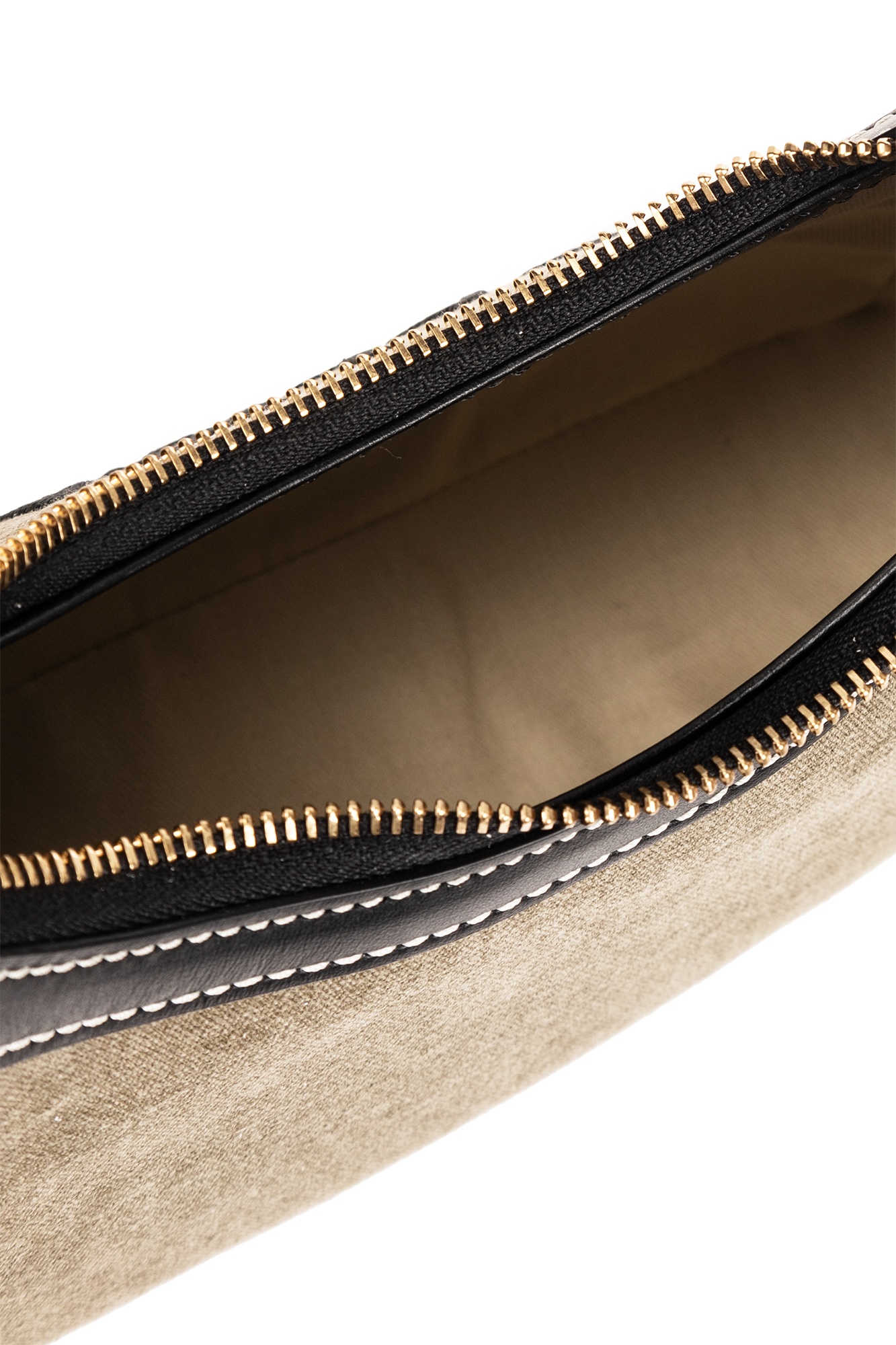 Balmain Lettering Detail Shoulder Bag In Brown