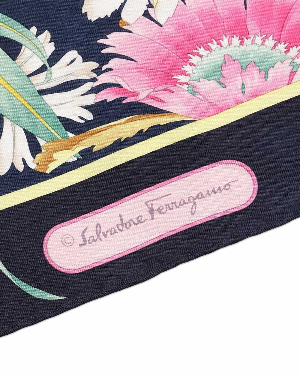 Ferragamo Printed Silk Scarf In Multicolor