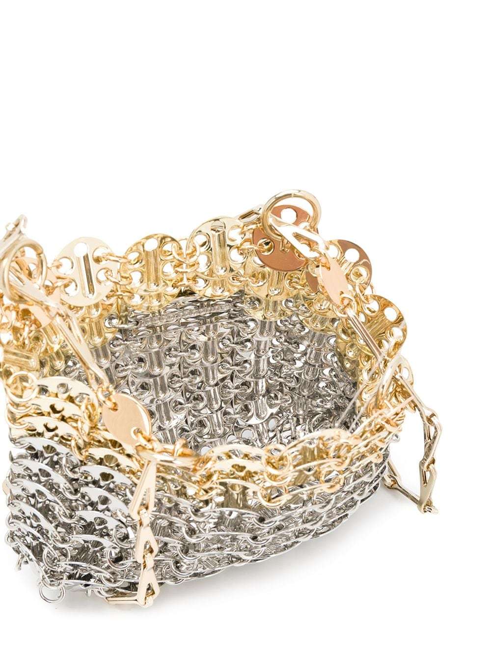 Rabanne 1970 Nano Skyline Bag In White