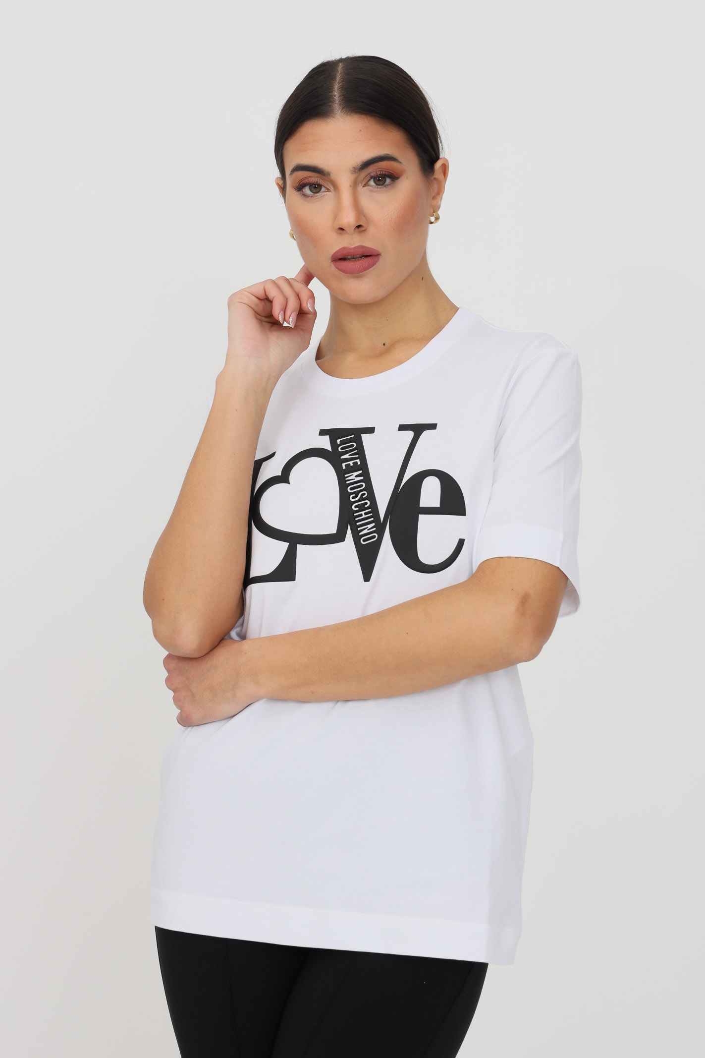 Moschino Logo-print T-shirt In White