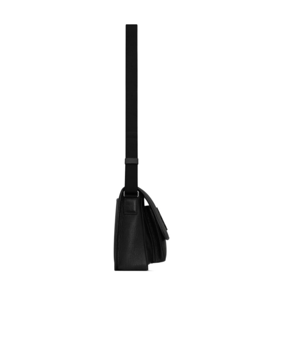 Saint Laurent Niki Logo Plaque Messenger Bag In Black