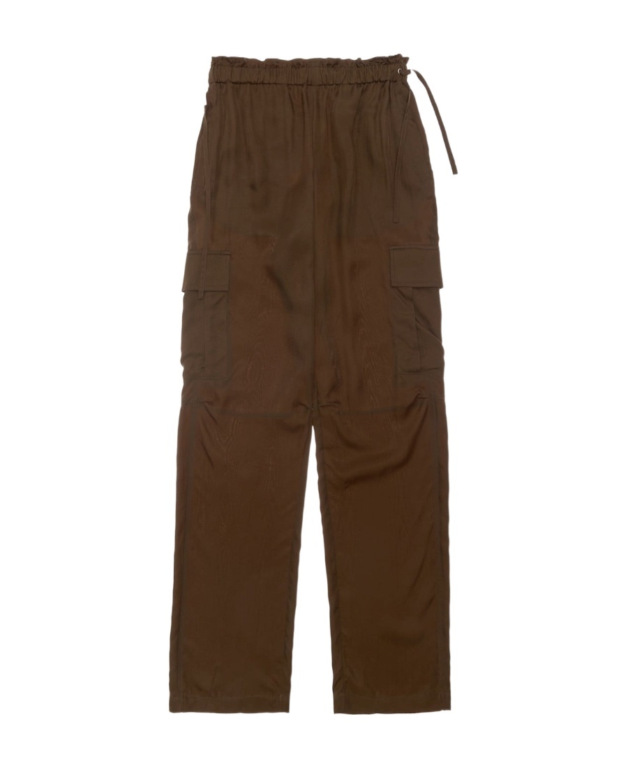 Helmut Lang Pull-on Wide-leg Cargo Pants In Brown