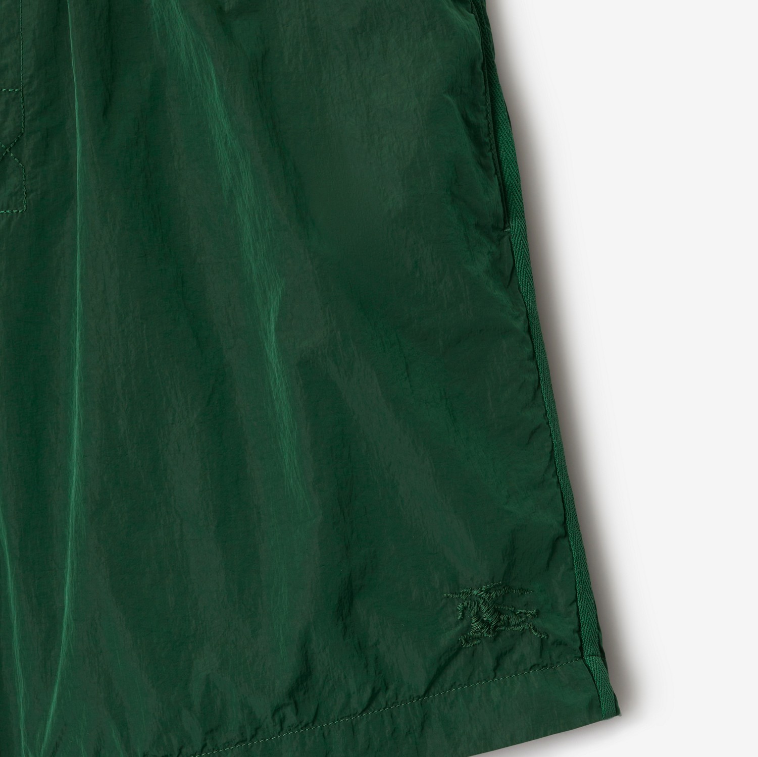 Burberry Elasticated-waistband Swim Shorts In Green