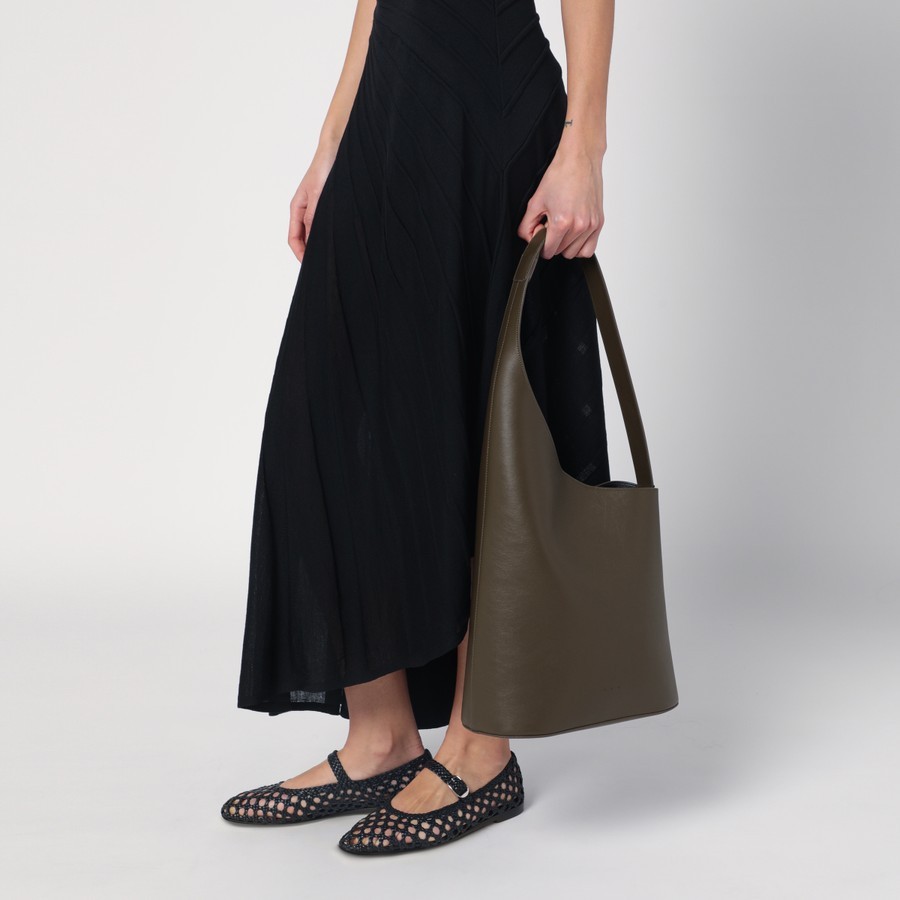 Shop Aesther Ekme Lune Handbag In Black