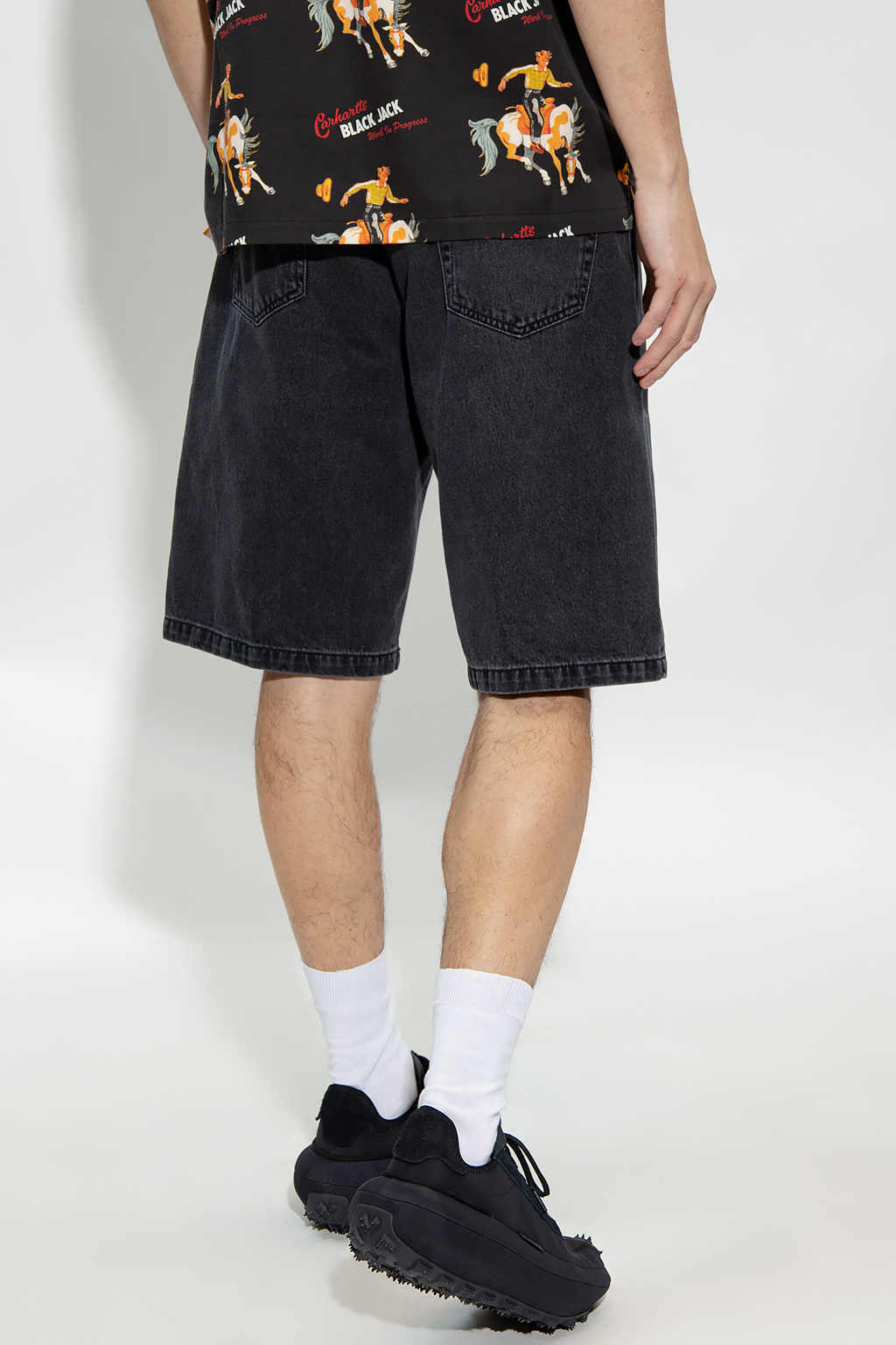 Carhartt Landon Denim Shorts In Black