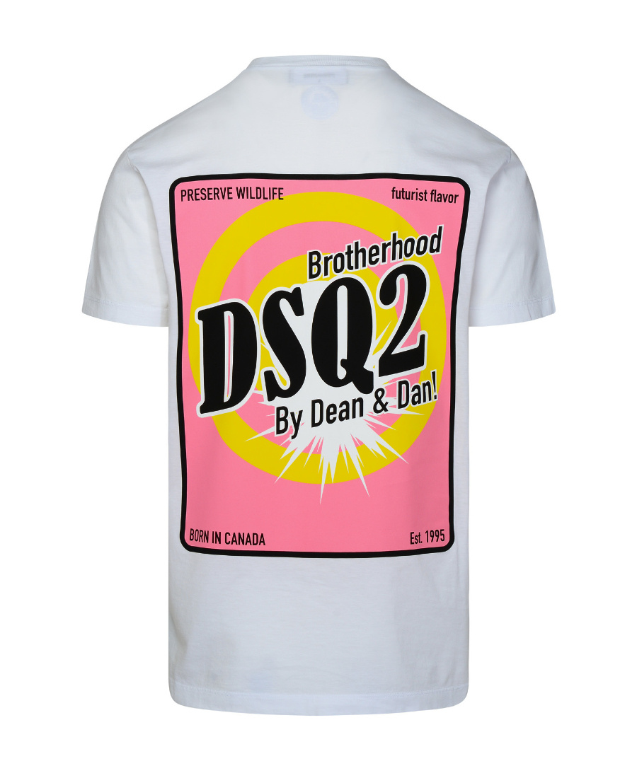 Dsquared2 Cool-fit T-shirt With Graphic Print In White