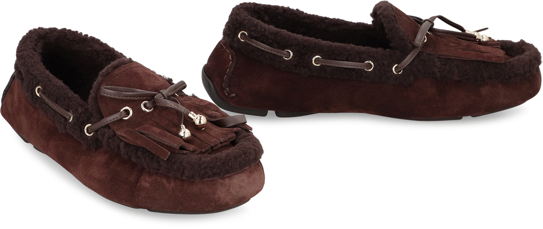 Jimmy Choo Manon F Loafers In Burgundy