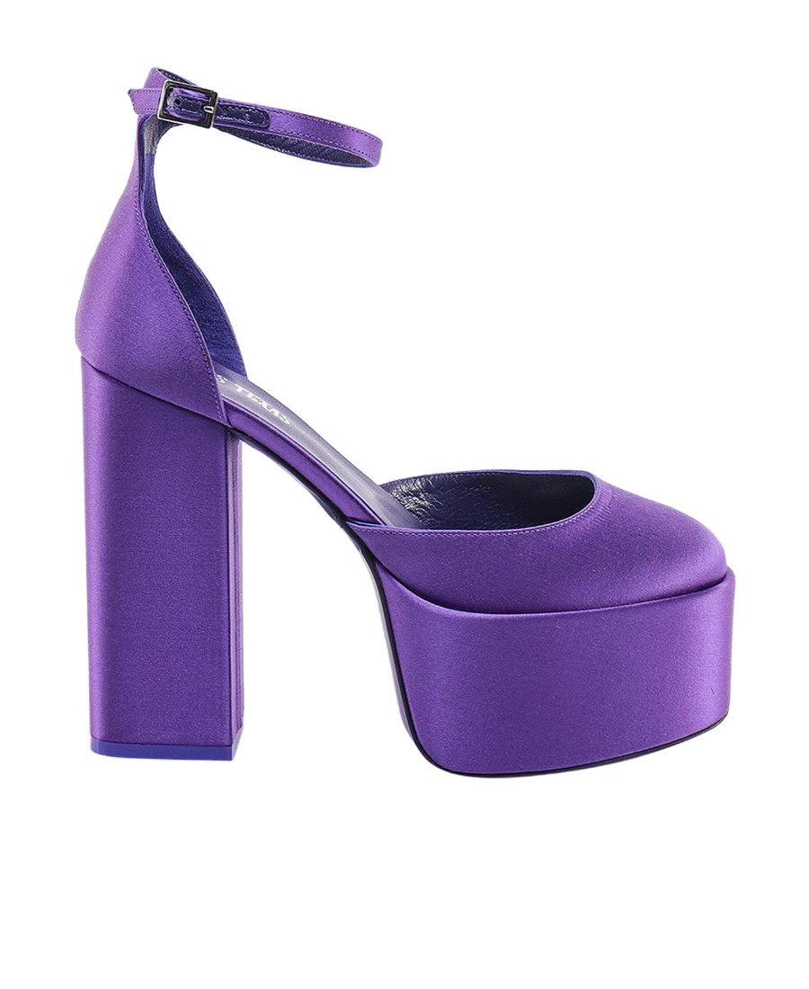 Paris Texas Platform 135mm Heeled Pumps In Blue