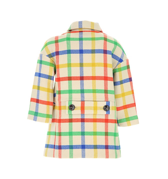 BURBERRY RAINBOW PLAID COAT