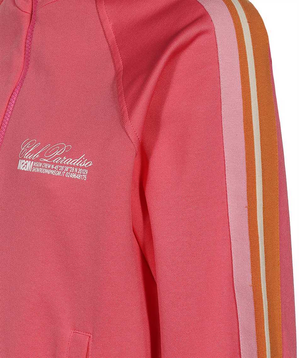 Msgm Long-sleeved Casual Jacket In Red