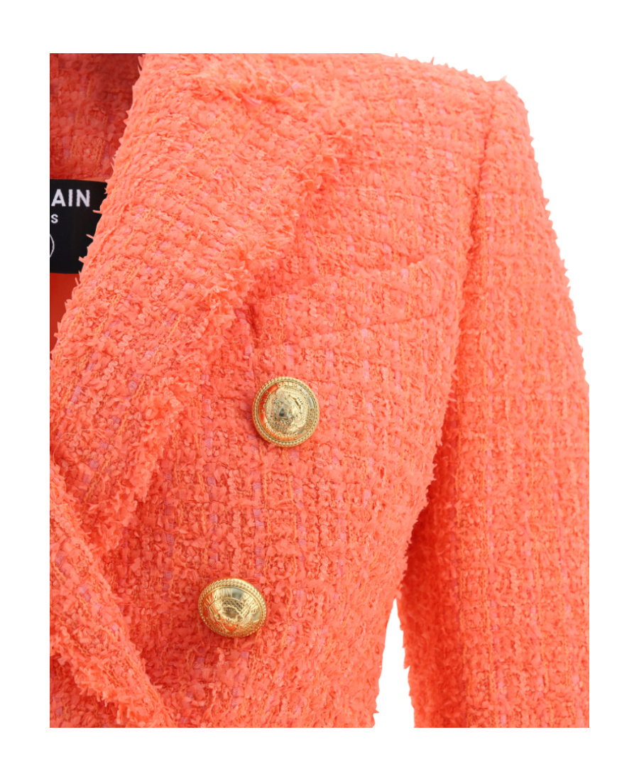 BALMAIN DOUBLE-BREASTED TWEED JACKET