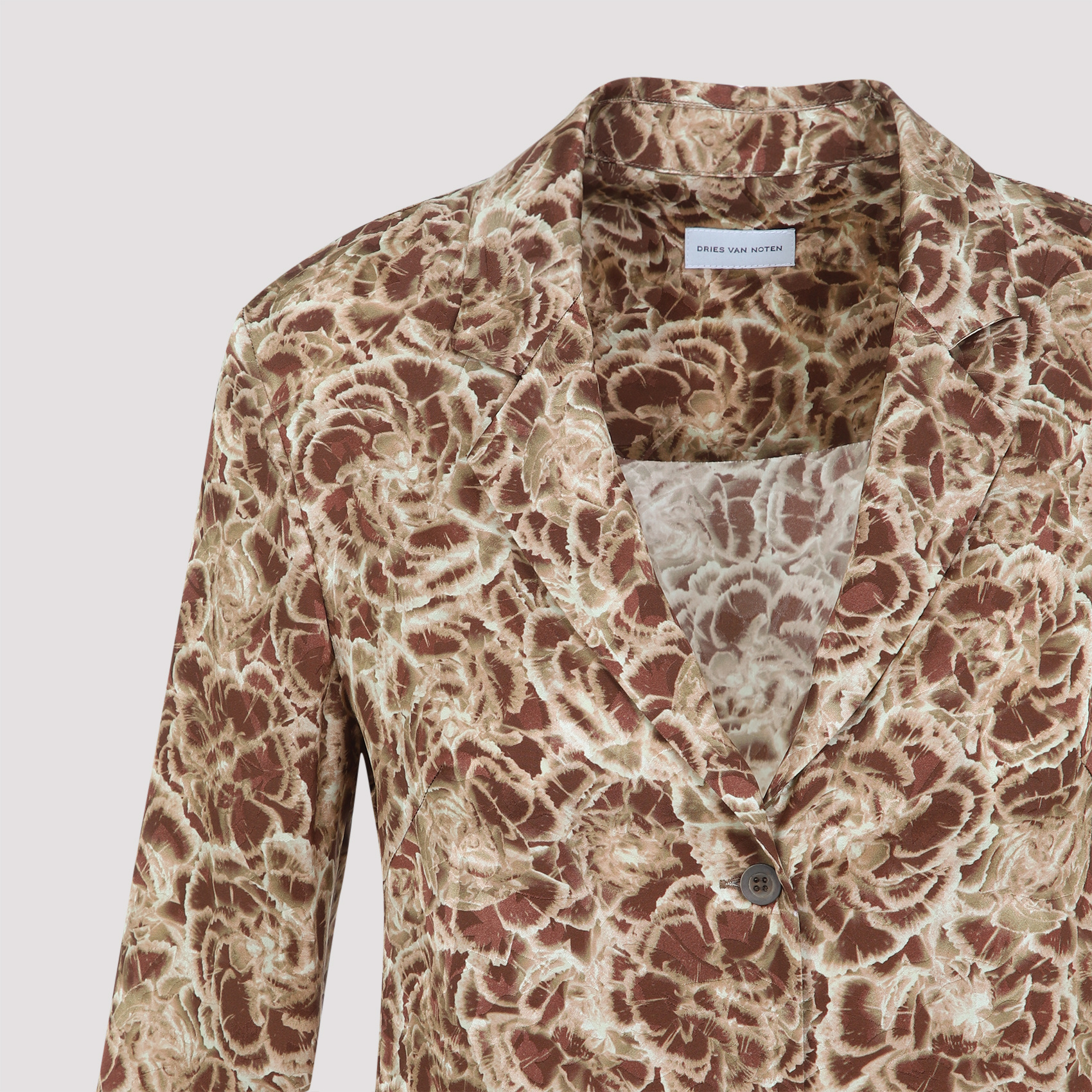 Shop Dries Van Noten Long-sleeved Shirt In Nude