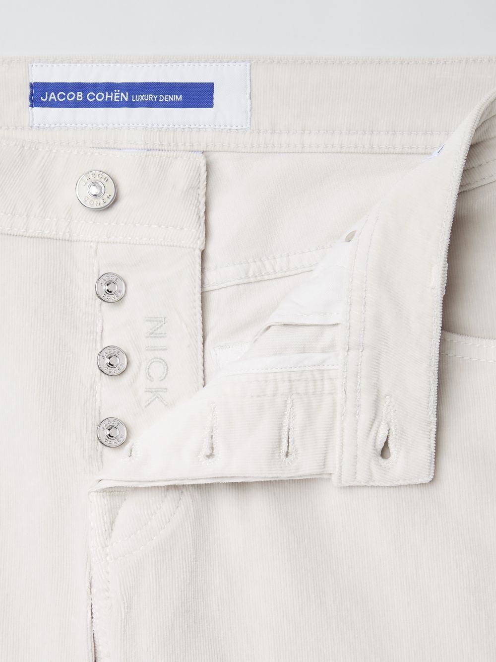 Jacob Cohen Corduroy Straight-leg Jeans In White