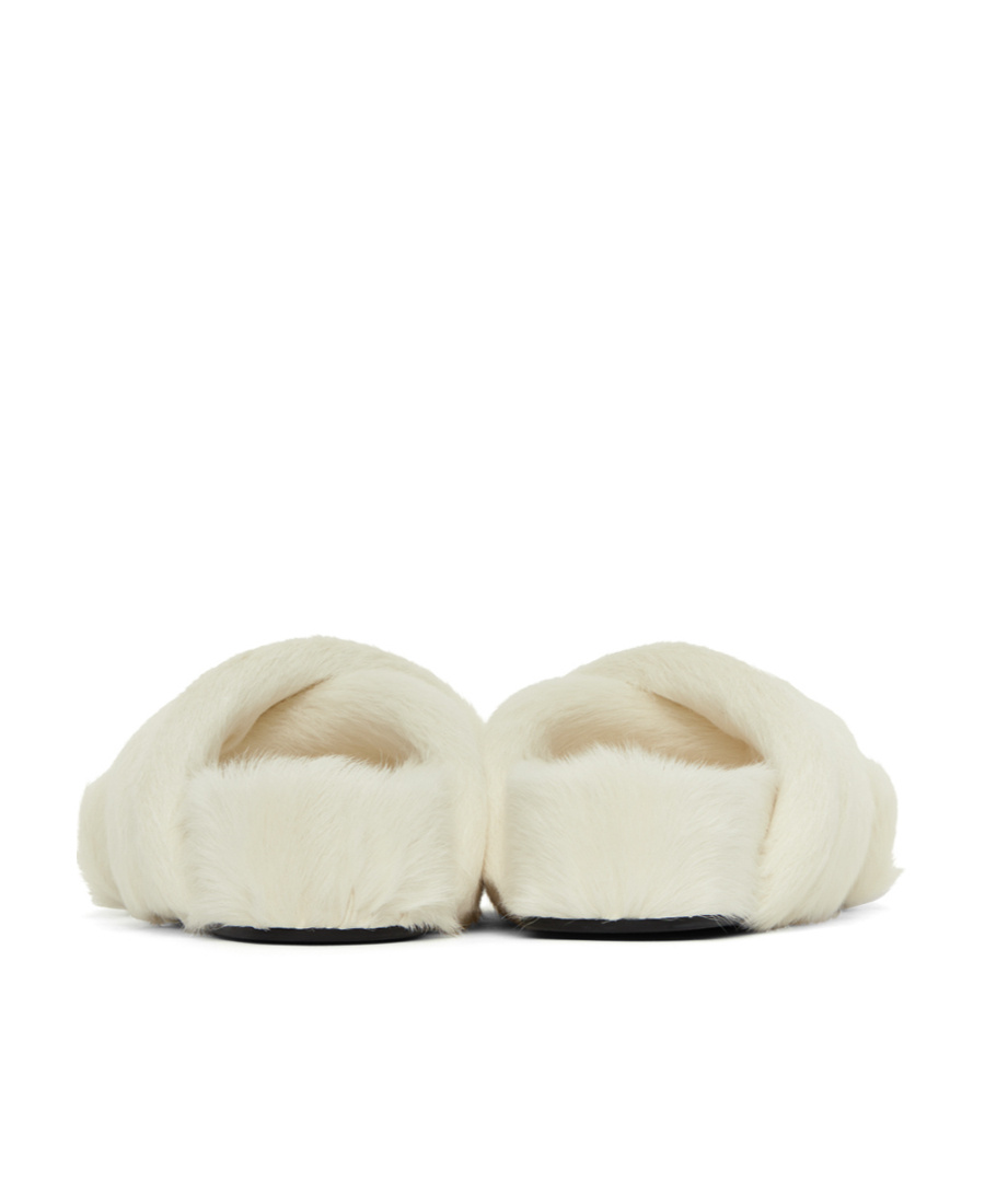 JIL SANDER ROUND HEAD FLAT-SOLED SLIPPERS