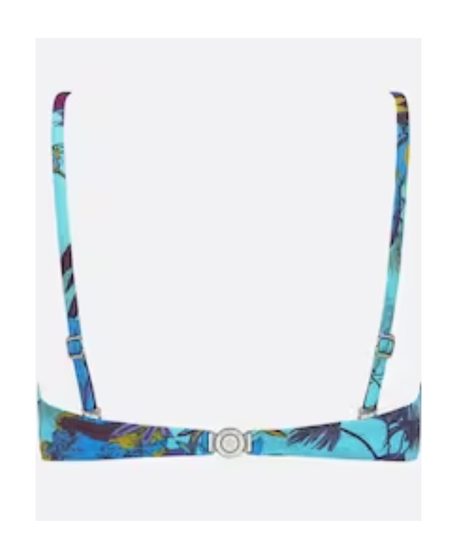 Shop Dior Bikini Top In Blue
