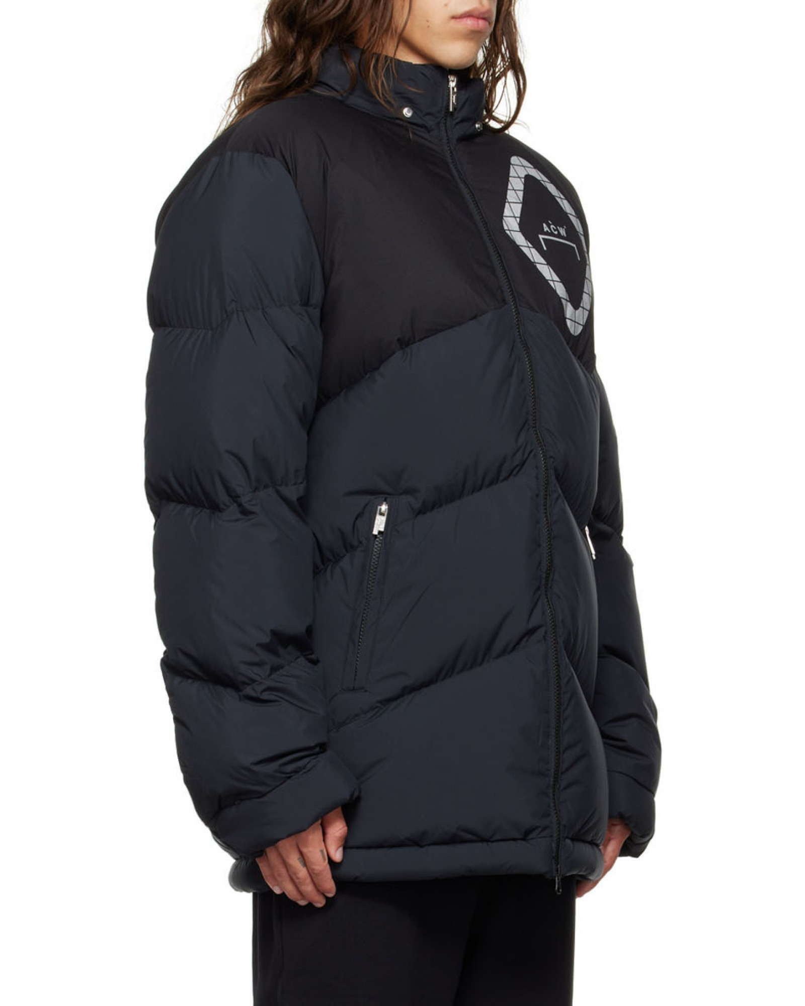 A-cold-wall* Hooded Padded Jacket In Black