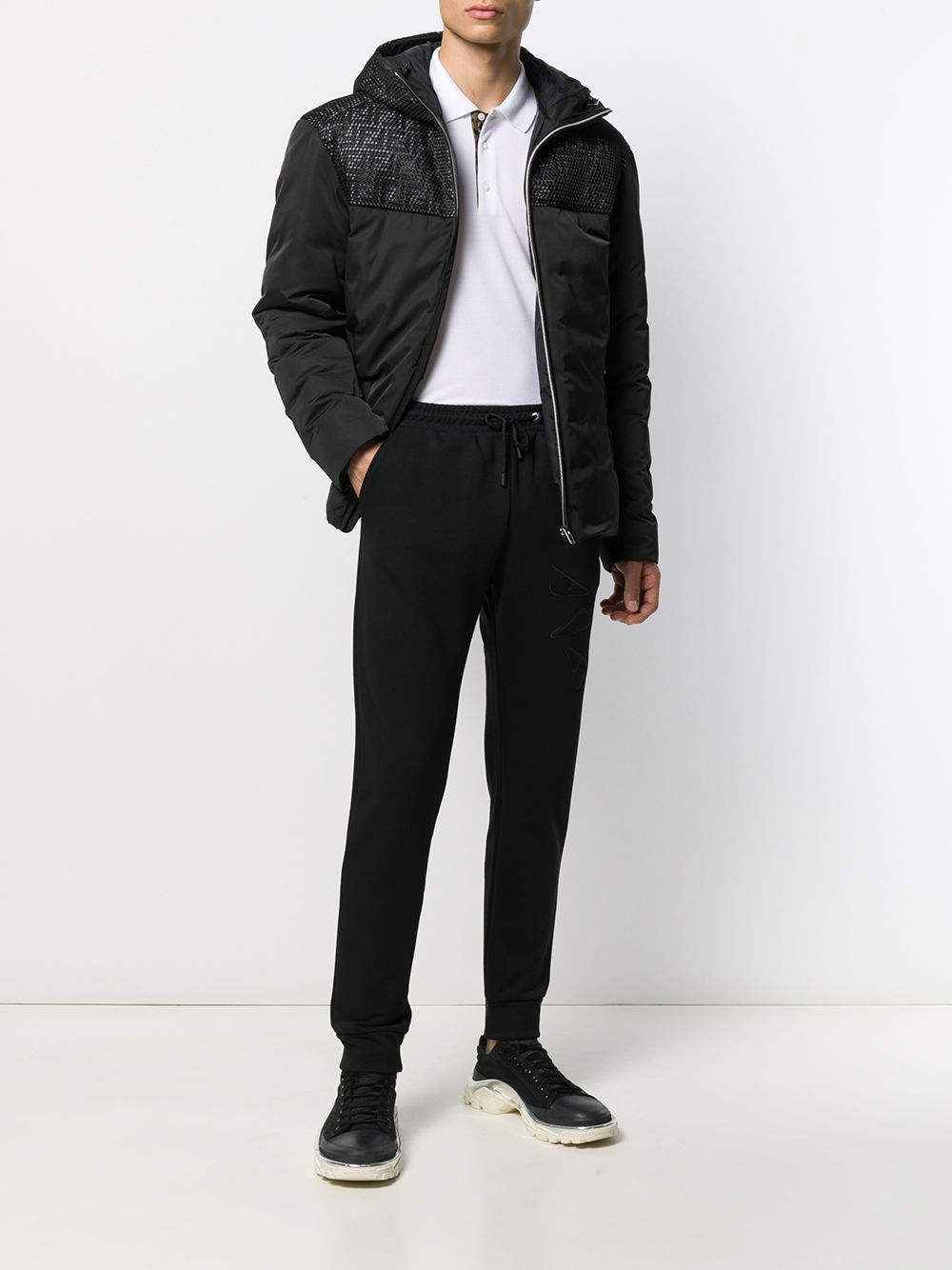 Fendi White Piqué Polo Shirt In White
