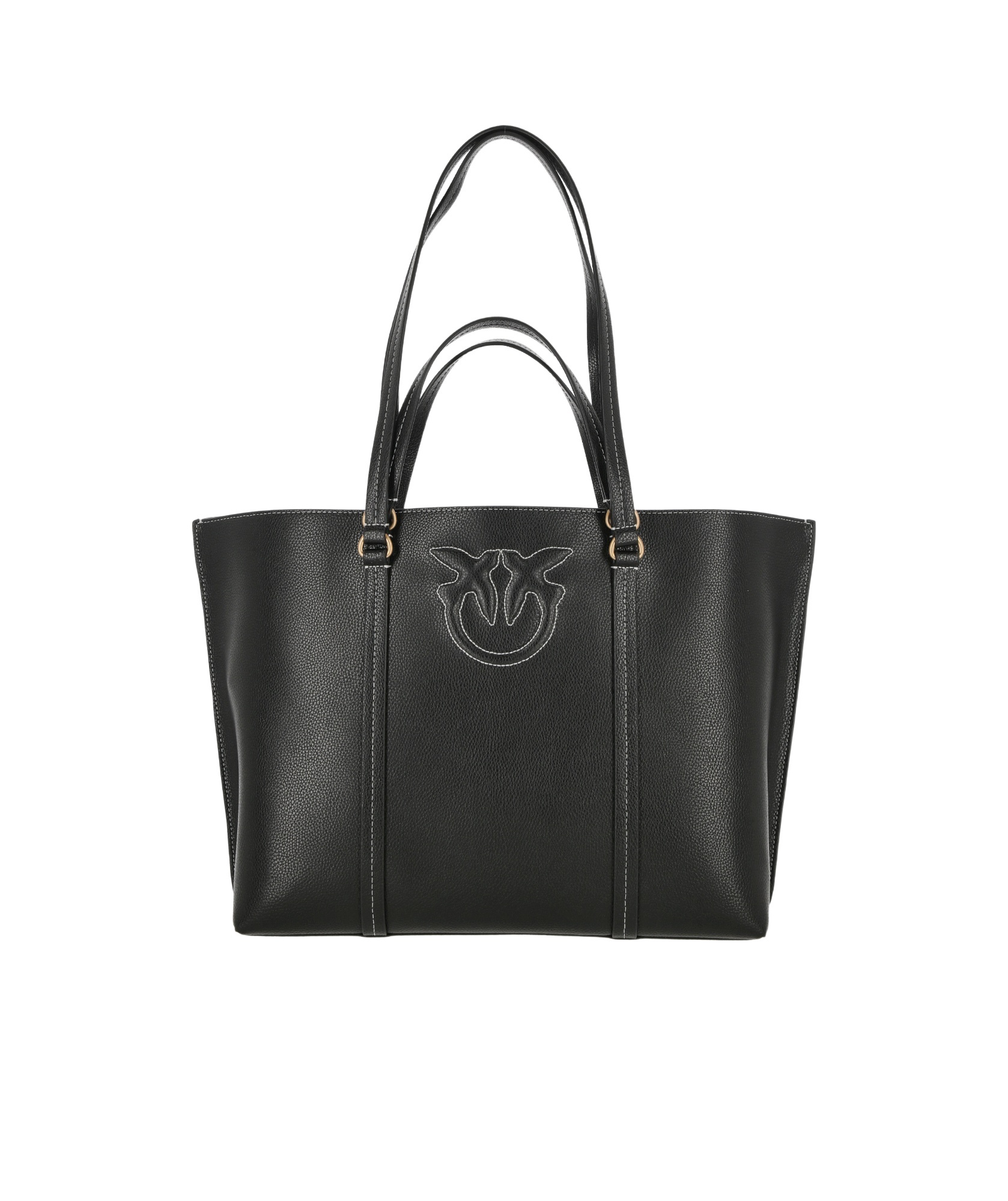 Pinko Double Handle Tote Bag In Black