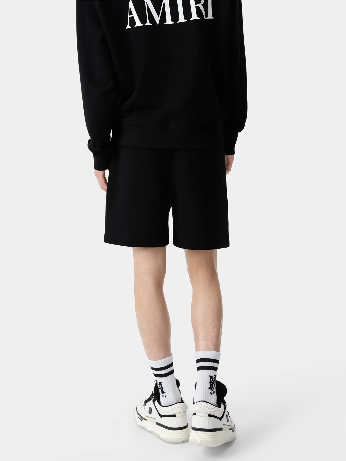 Amiri Logo Nylon Swim Shorts In Black