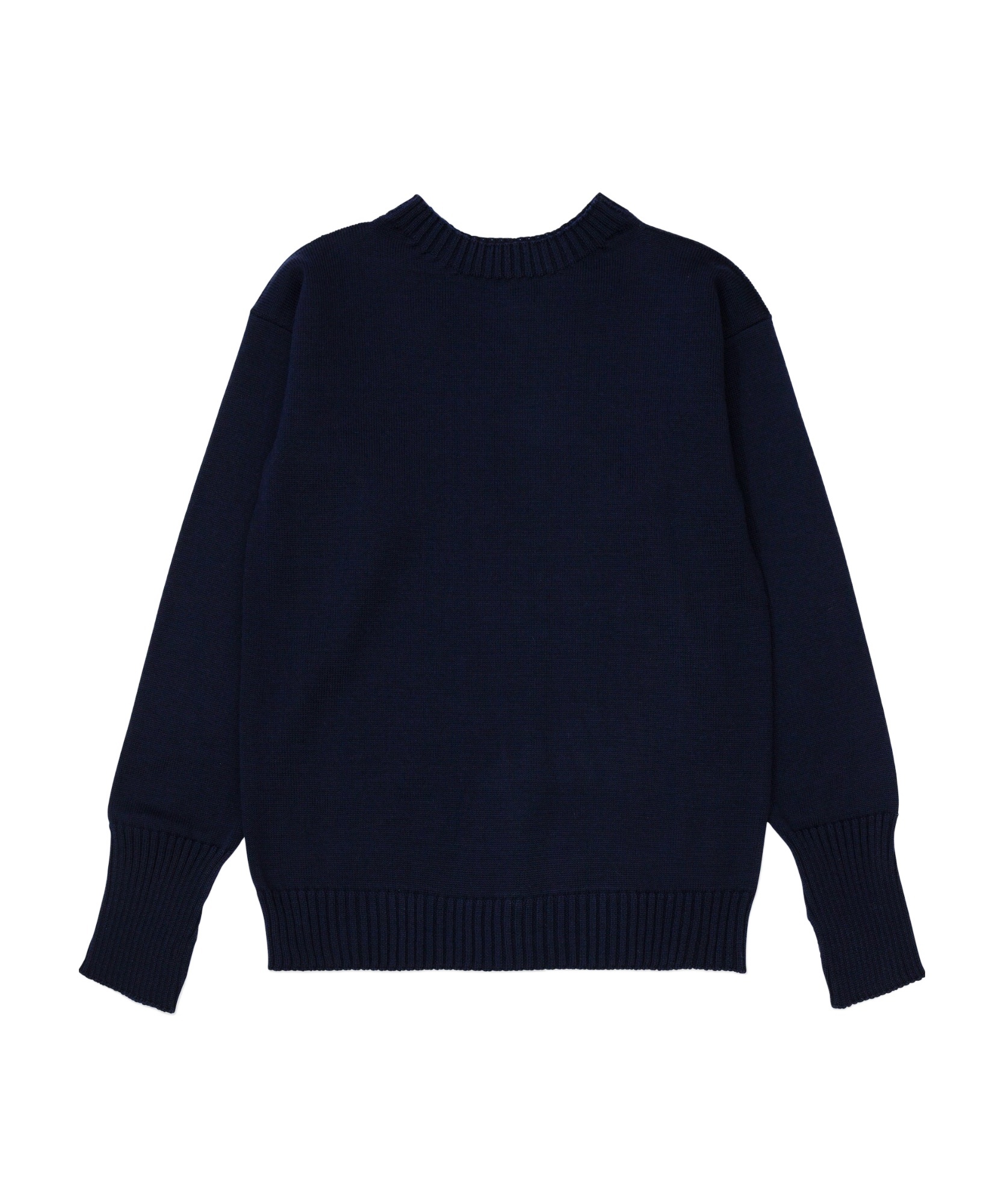 Andersen-andersen Long-sleeved Wool Sweater In Black