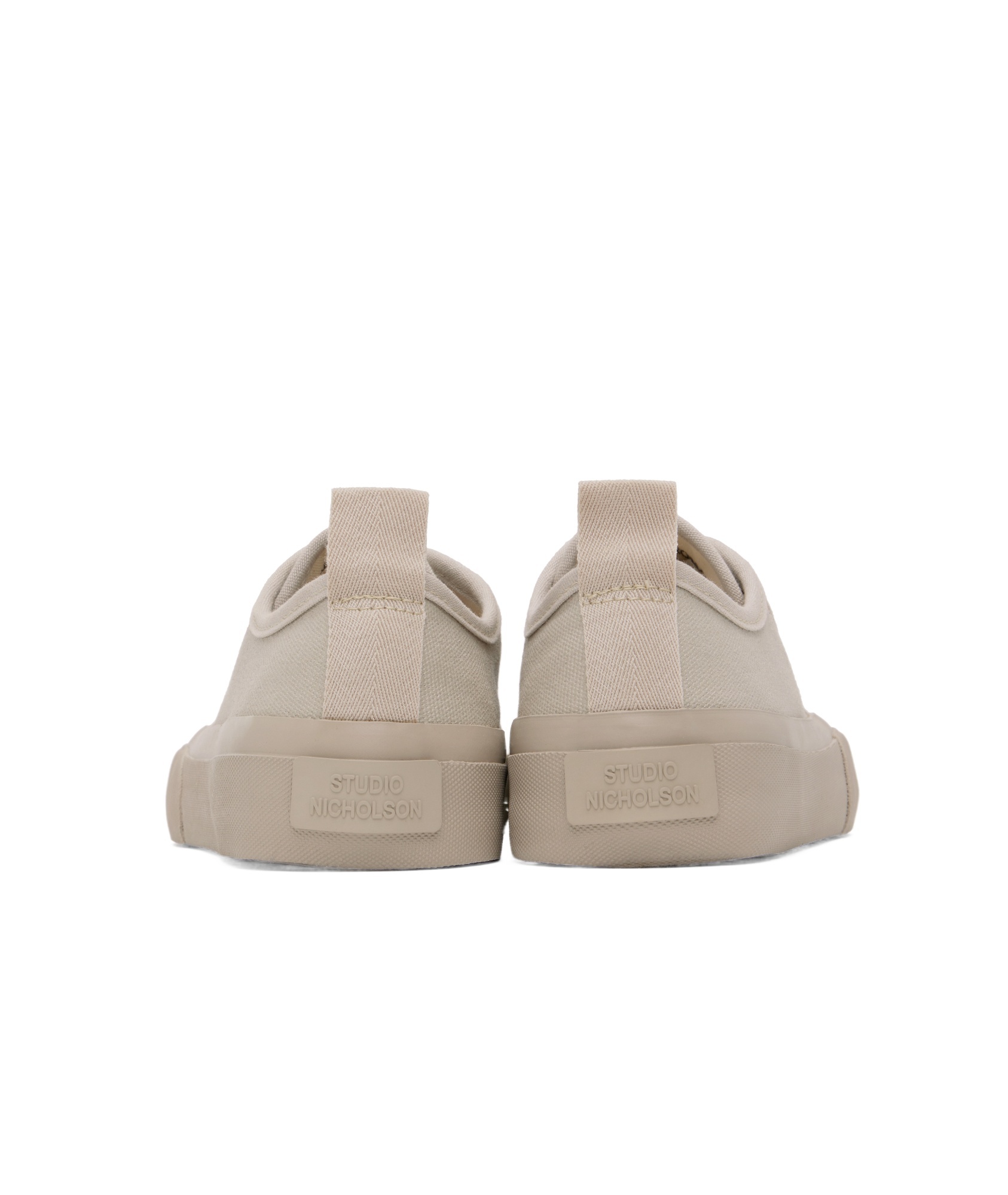 Studio Nicholson Beige Byrd Canvas Sneakers In Nude