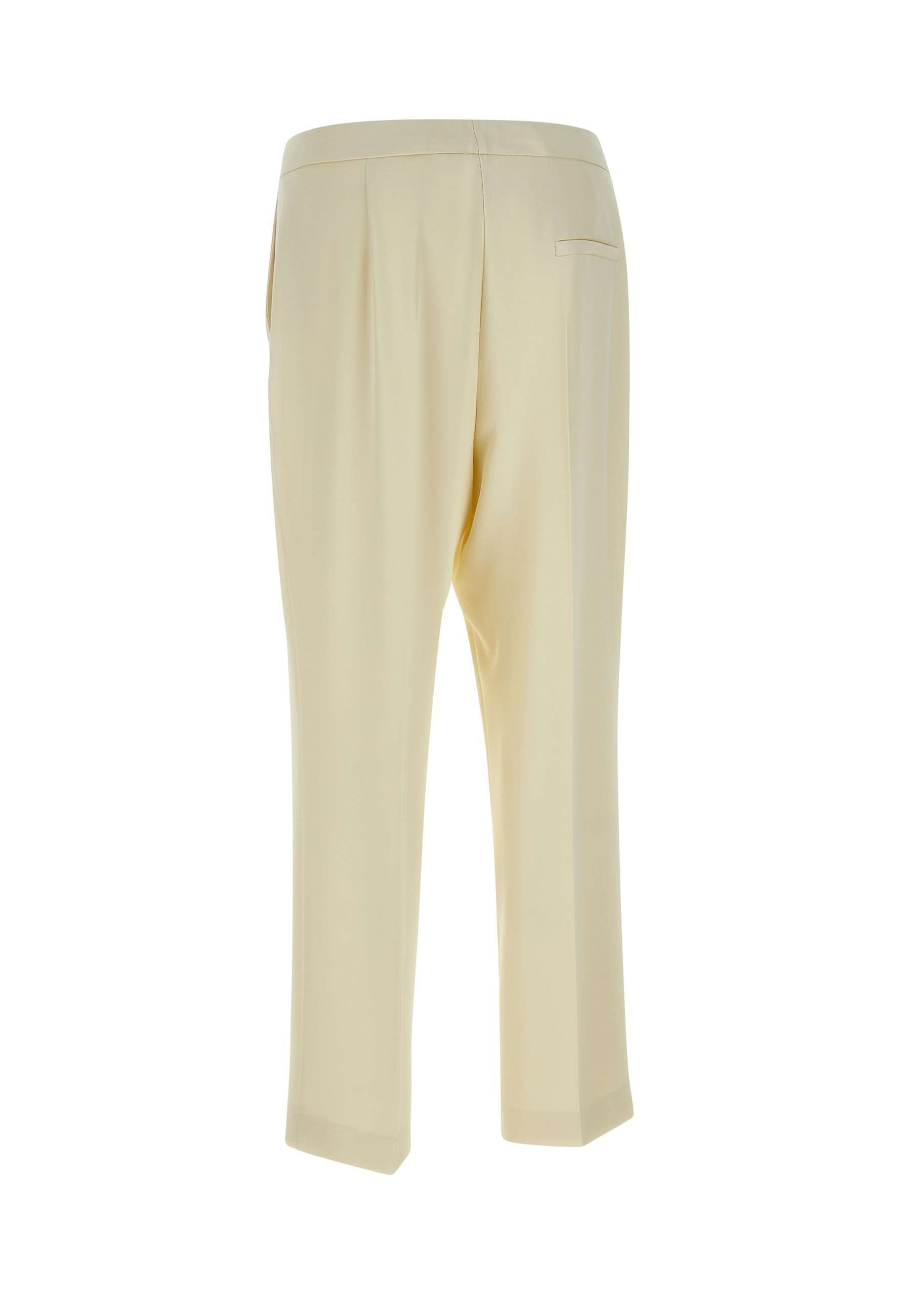 Kaos High-waisted Tapered Trousers In Neutral