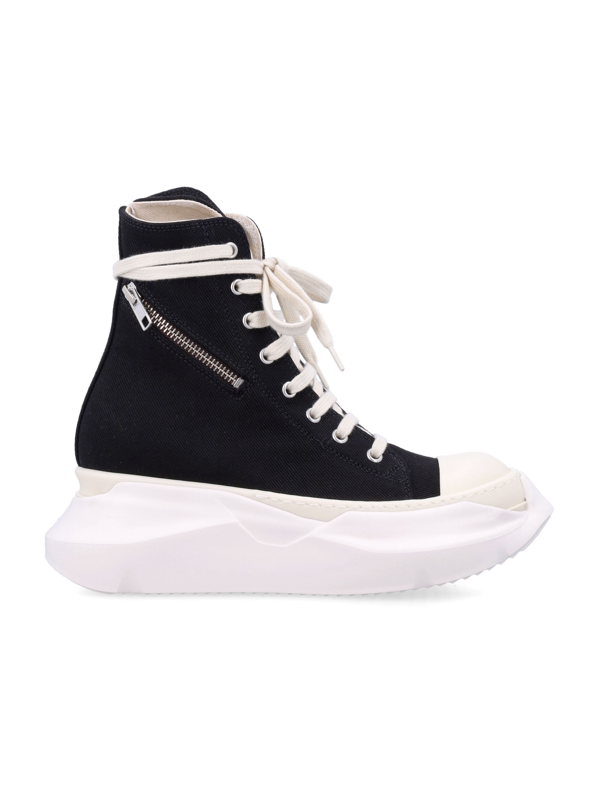 Rick Owens Drkshdw Round-toe High-top Casual Shoes In White
