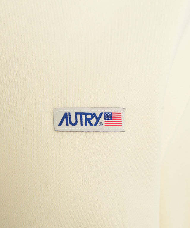 Autry Cream Cotton Main Wom Sweatshirt In White