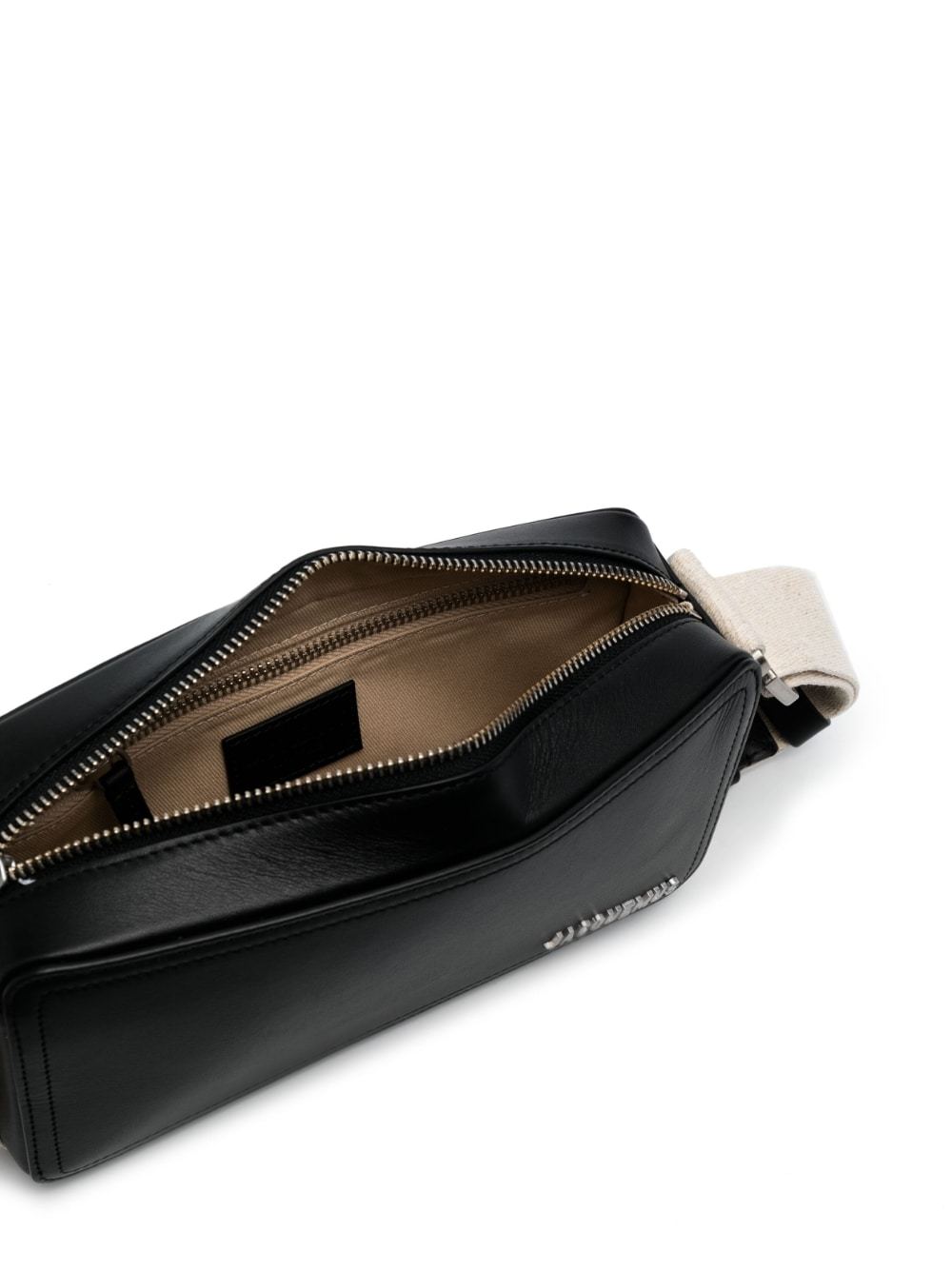 Jacquemus Logo Strap Satchel In Black