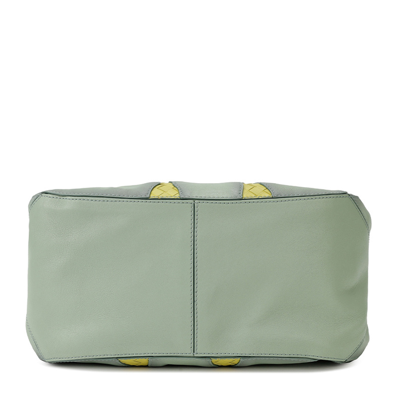 Bottega Veneta Intreciato Handbag In Gray