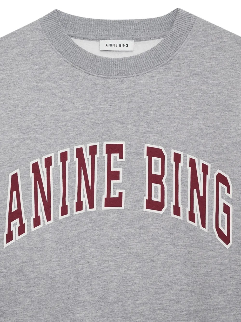 Anine Bing Spencer Sweatshirt In Medium Heather Grey In Gray