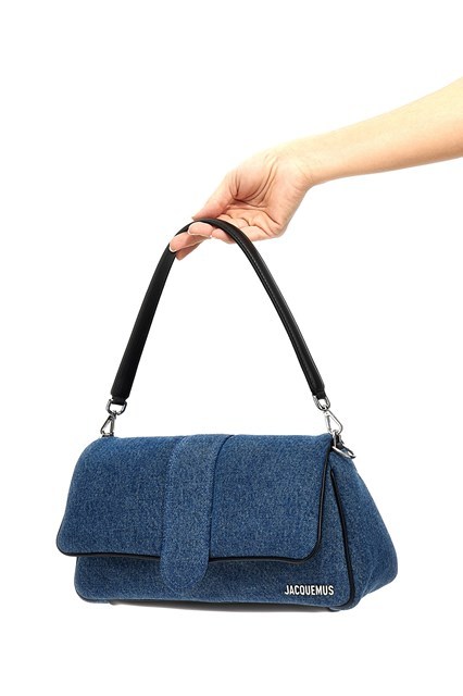 Shop Jacquemus 'le Bambimou' Flip Shoulder Bag In Blue