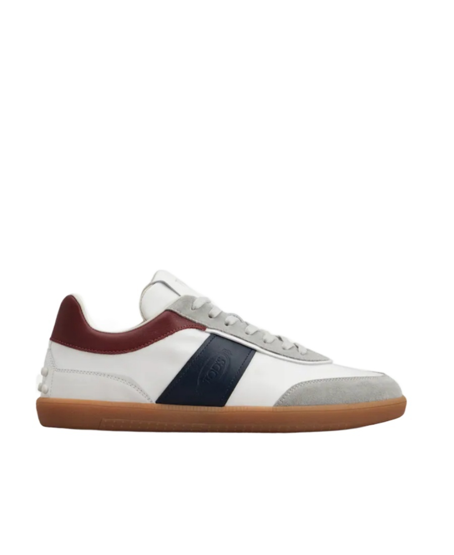 Tod's Man Sneakers White Size 8 Leather In White