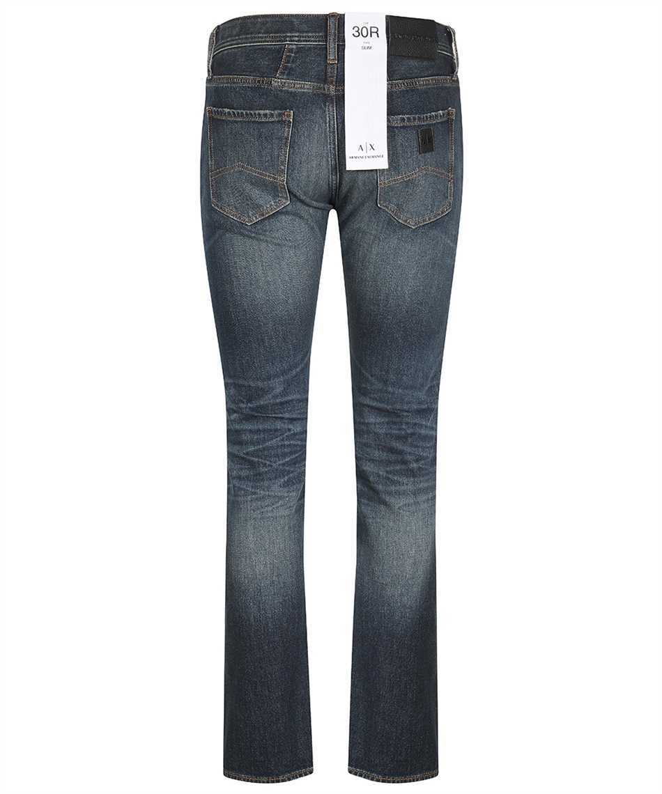 Armani Exchange Logo Jeans In Black