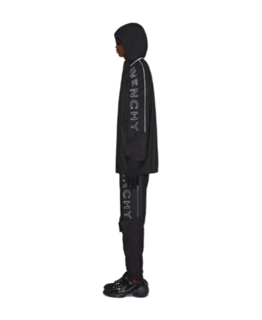 Givenchy Long-sleeve Logo-print Jacket In Black