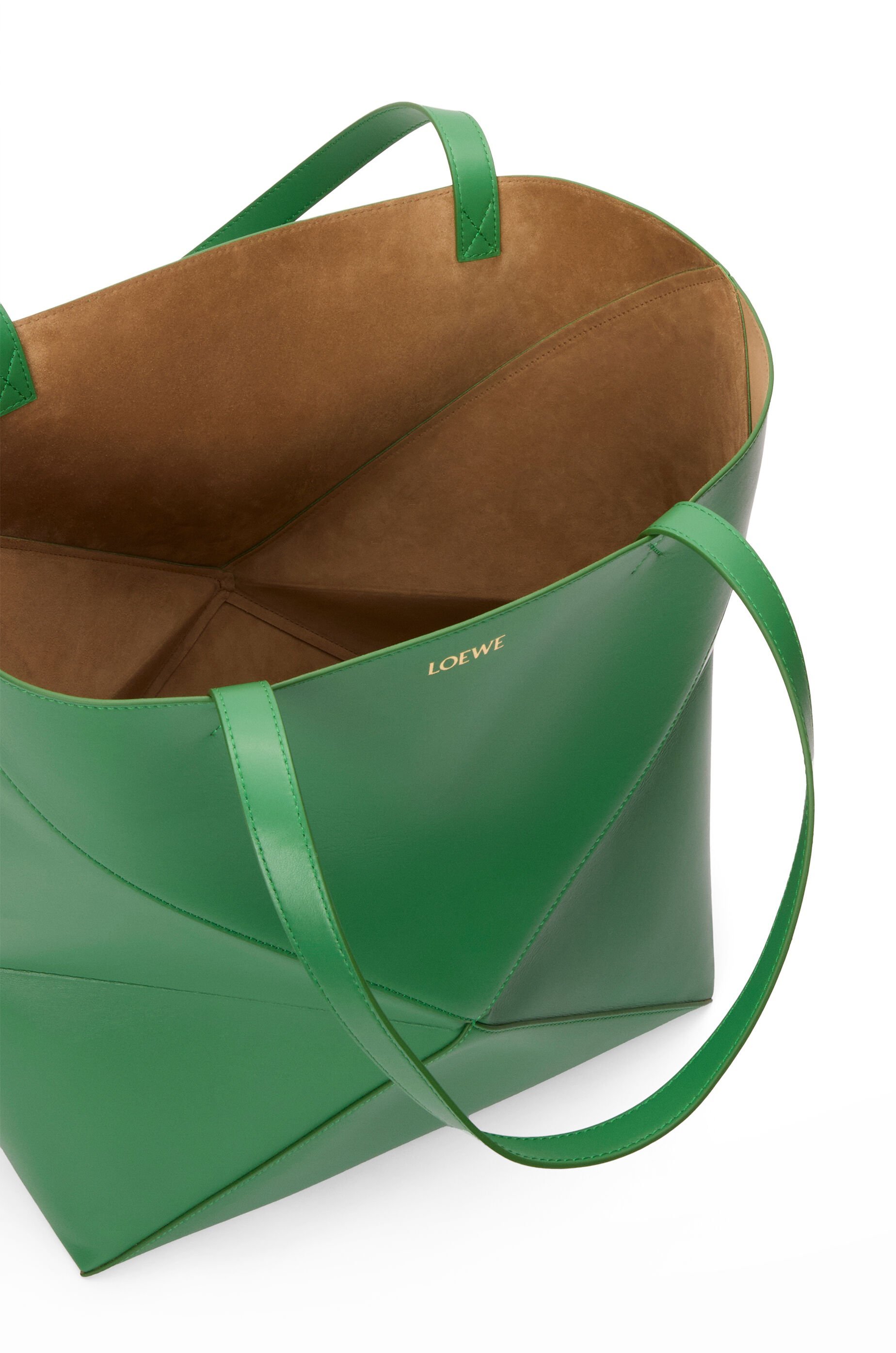 Loewe Letter Handbag In Green