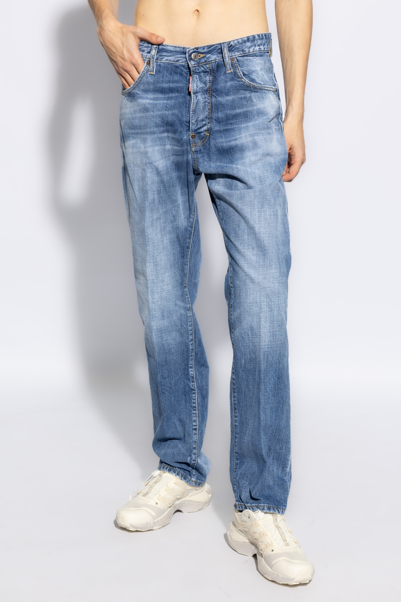 Dsquared2 Men's 642 Denim Cotton Jeans In Blue