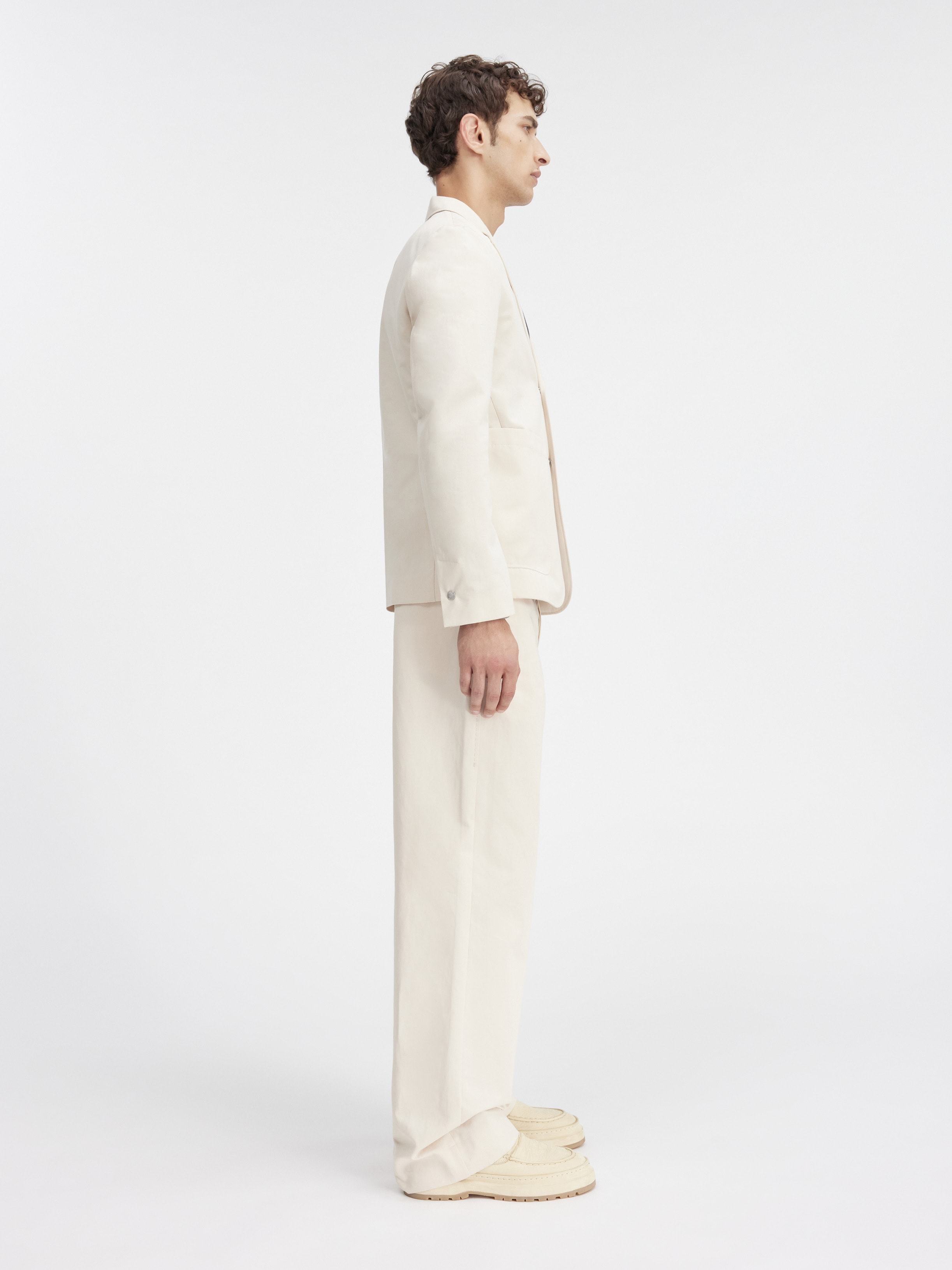 Jacquemus Jean Single Breasted Blazer In White