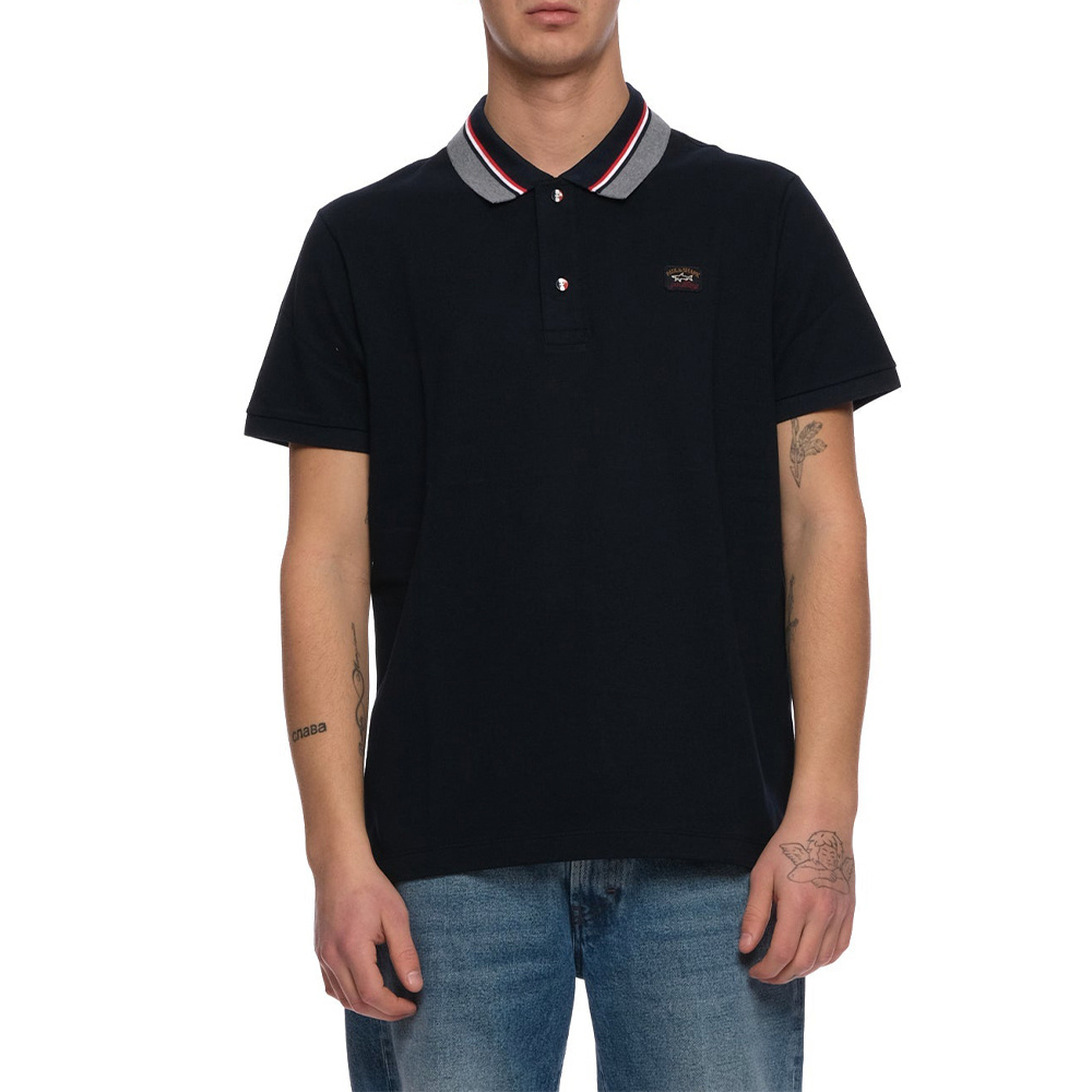 Paul & Shark Save The Seas Polo Shirt In Black