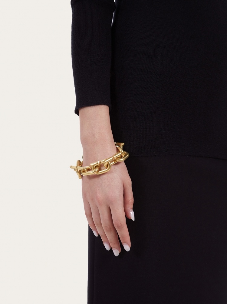 Ferragamo Adjustable Bracelet In Yellow