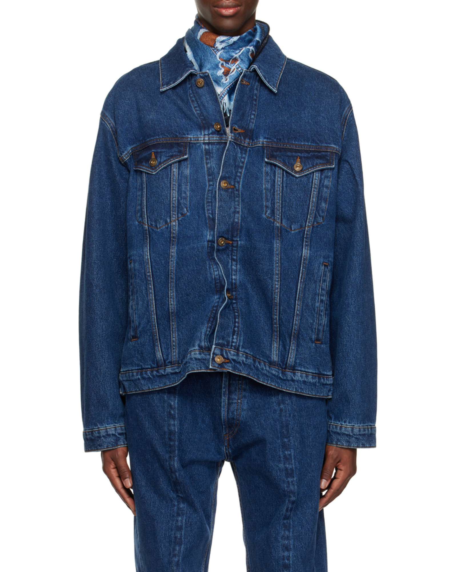 Y/project Classic Wire Jeansjacke In Black
