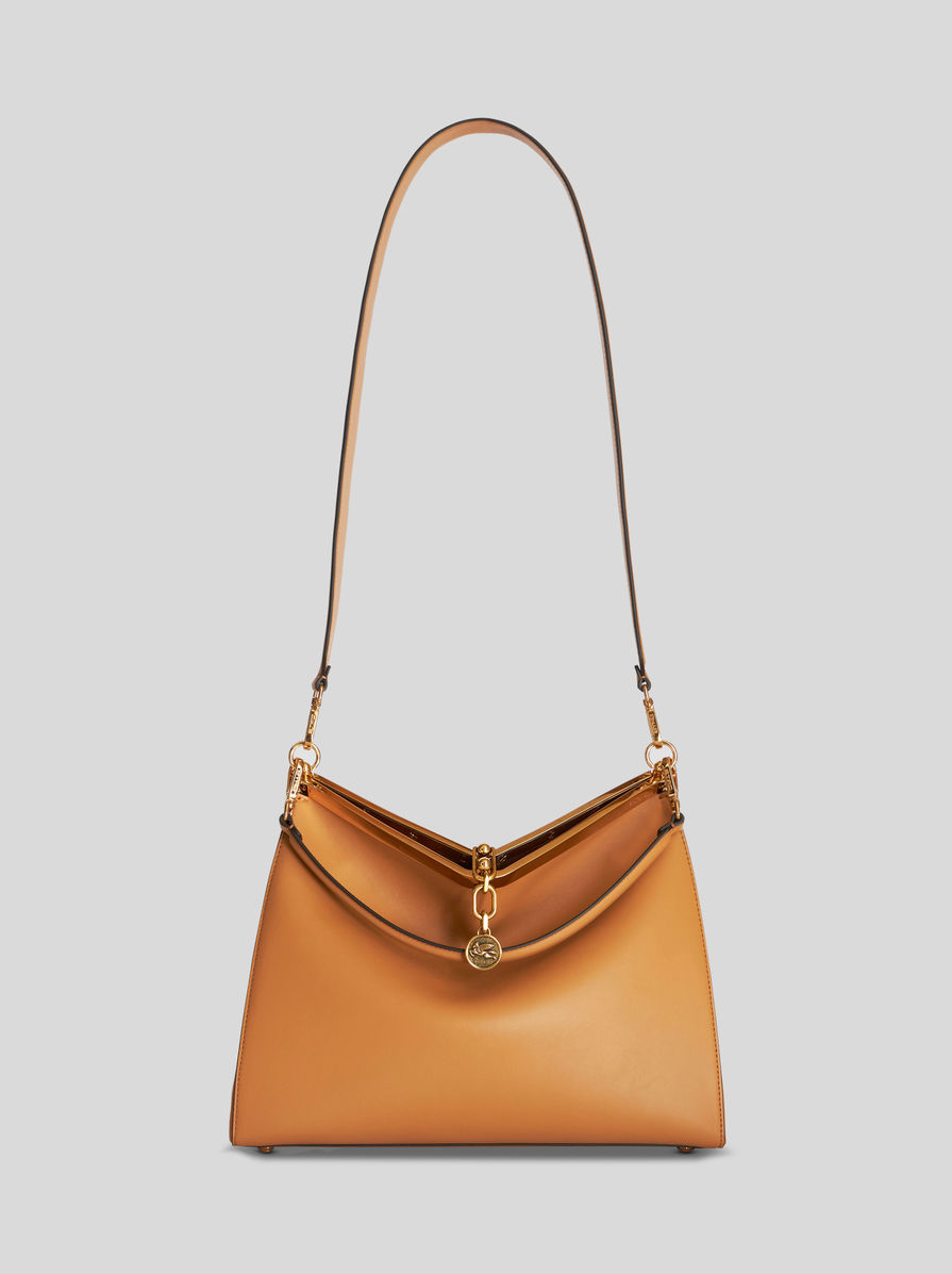 Etro Pegaso Charm-detail Shoulder Bag In Brown