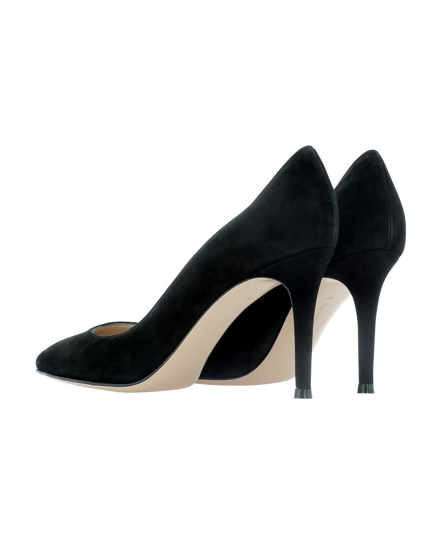 Gianvito Rossi Gianvito 105 Pointed Toe Pumps In Black Leather In Black