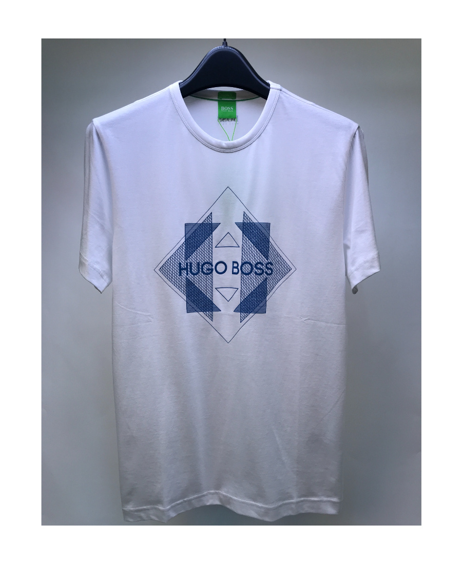 HUGO BOSS LOGO ROUND-NECKED T-SHIRT