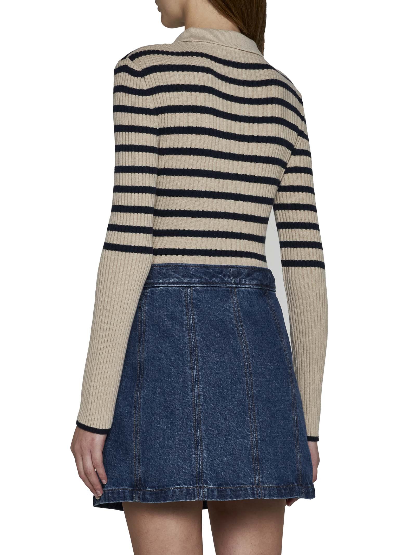 Apc A.p.c. T-shirt With Logo In Blue