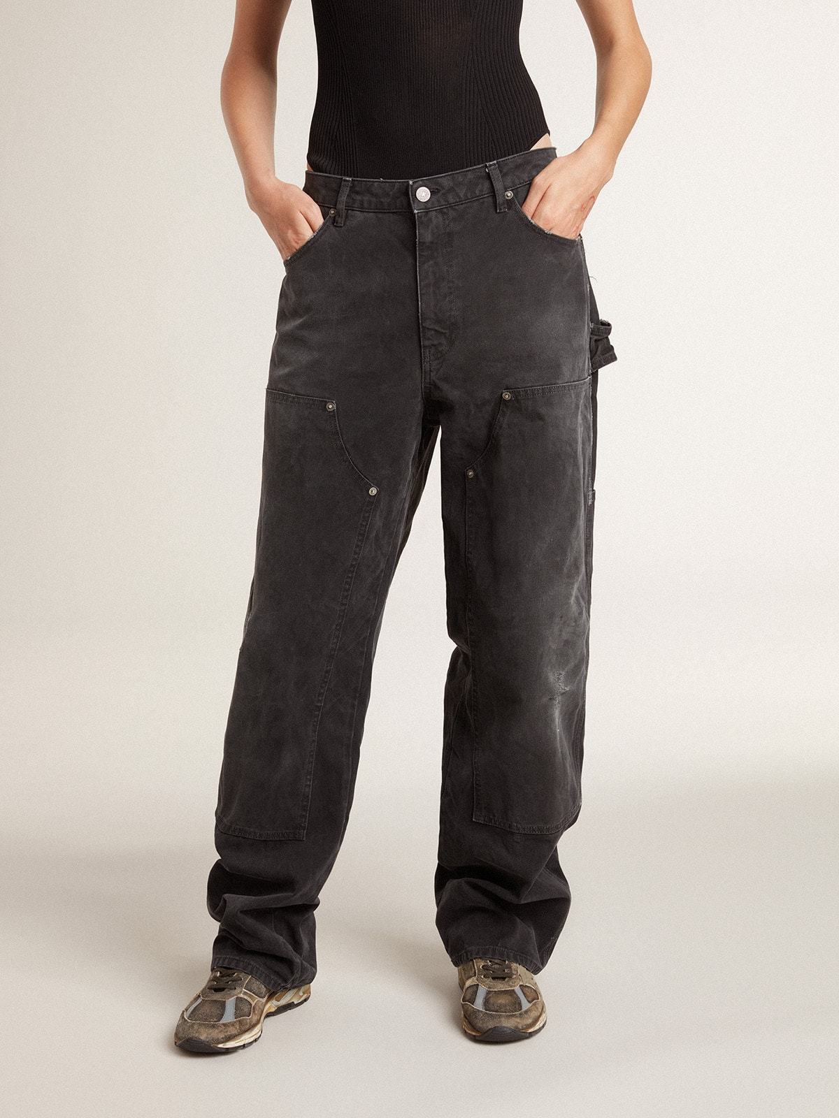 Golden Goose Ripped Jeans In Black