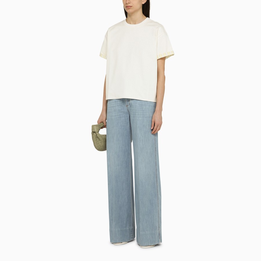 Bottega Veneta Short-sleeve Cotton T-shirt In White